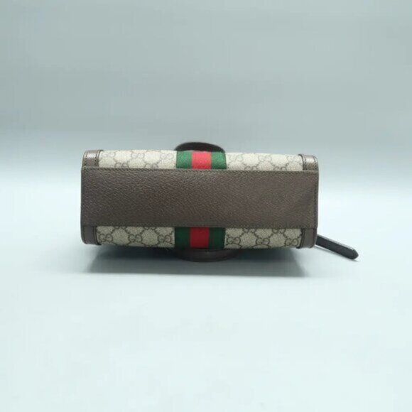 GUCCI Ophidia Brown Canvas Satchel Bag 950-100225 - Picture 5 of 12